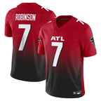 Johmsee A.Falcons #7 Bijan Robinson Player Red Vapor F.U.S.E. Limited Stitched Jerseys