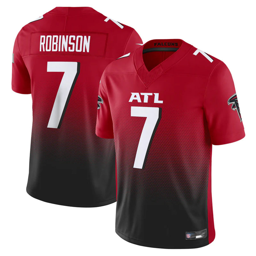 Johmsee A.Falcons #7 Bijan Robinson Player Red Vapor F.U.S.E. Limited Stitched Jerseys
