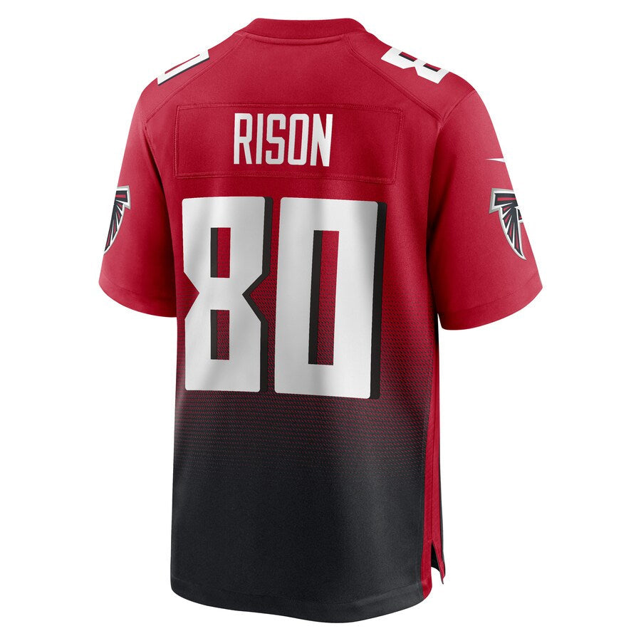 Johmsee A.Falcons #80 Andre Rison Player Red Home Game Stitched Jerseys