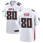 Johmsee A.Falcons #80 Andre Rison Player White Home Game Stitched Jerseys