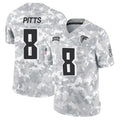 Johmsee A.Falcons #8 Kyle Pitts Player Arctic Camo Salute to Service Limited Stitched Jerseys