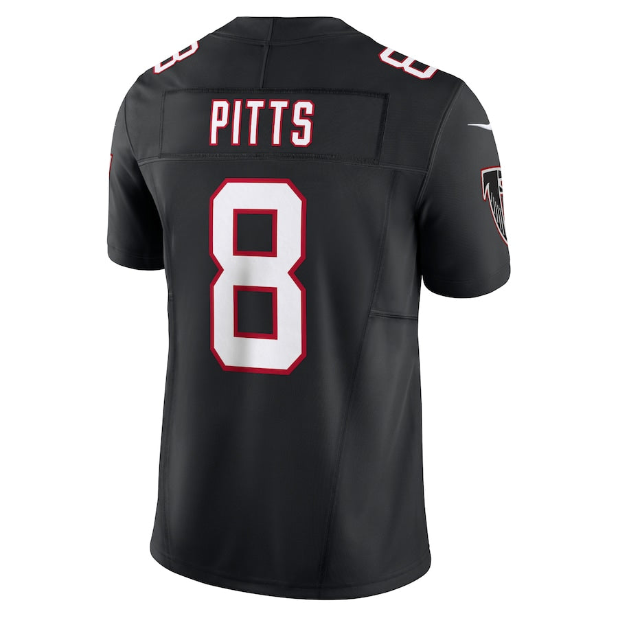 Johmsee A.Falcons #8 Kyle Pitts Sr. Player Black Vapor F.U.S.E. Limited Stitched Jerseys