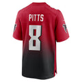 Johmsee A.Falcons #8 Kyle Pitts Sr. Player Red Home Game Stitched Jerseys