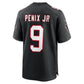 A.Falcons #9 Michael Penix Jr. Black Throwback Game Stitched American Football Jerseys