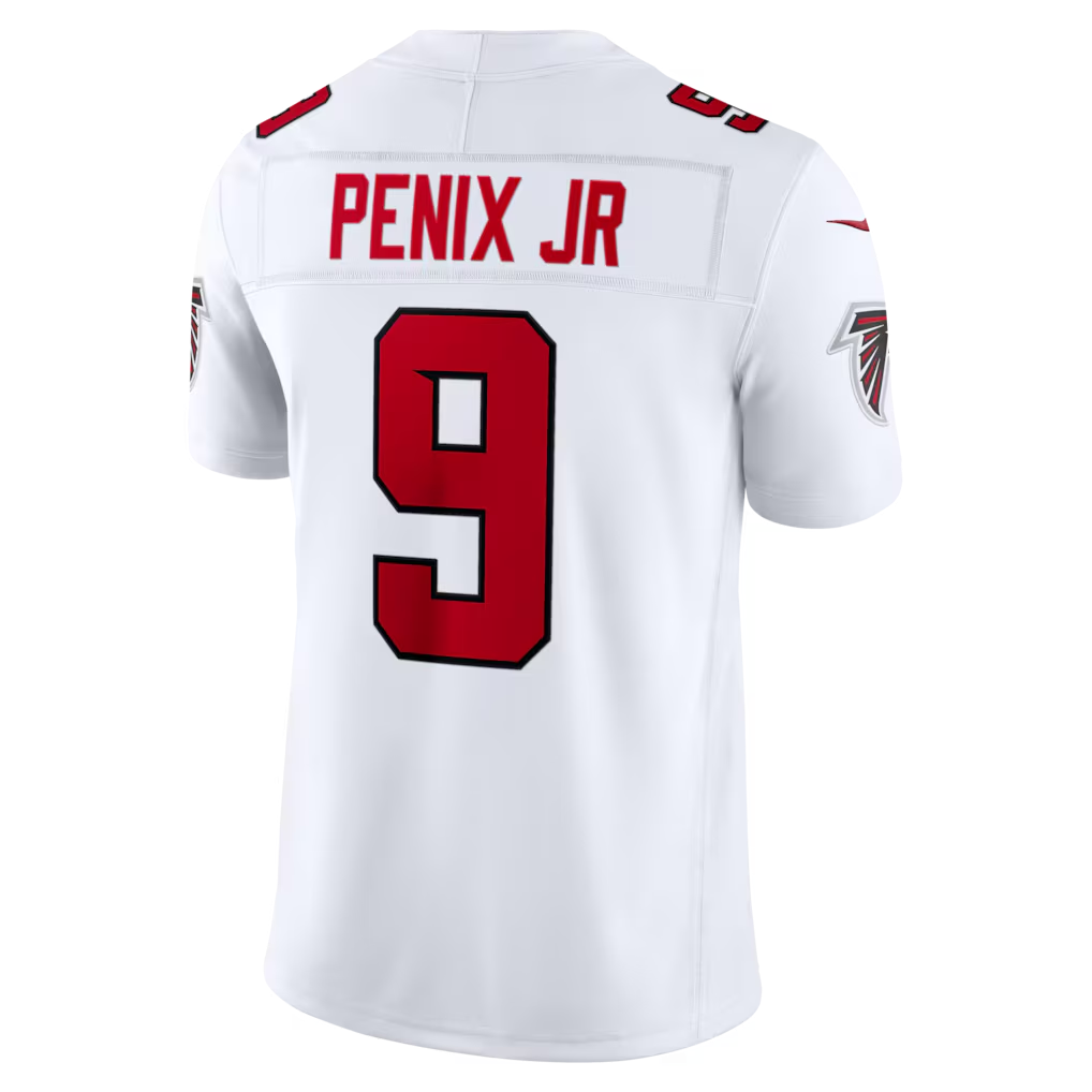 Johmsee A.Falcons #9 Michael Penix Jr. White Vapor F.U.S.E. Limited Stitched Jerseys