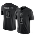 Johmsee A.Falcons #9 Michael Penix Jr. Player Black RFLCTV Limited Stitched Jerseys