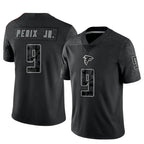 Johmsee A.Falcons #9 Michael Penix Jr. Player Black RFLCTV Limited Stitched Jerseys