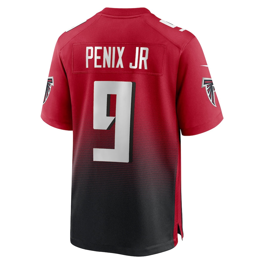Johmsee A.Falcons #9 Michael Penix Jr. Player Red Home Game Stitched Jerseys