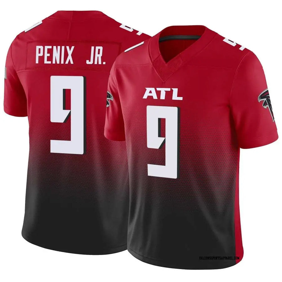 Johmsee A.Falcons #9 Michael Penix Jr. Player Red Vapor F.U.S.E. Limited Stitched Jerseys