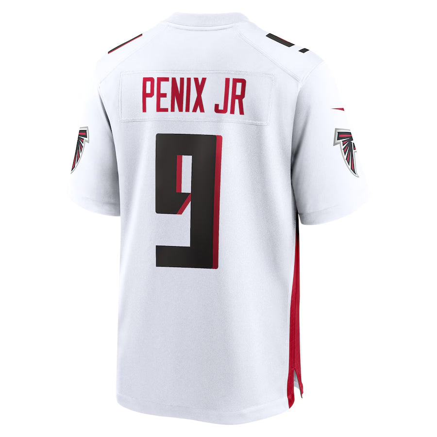 Johmsee A.Falcons #9 Michael Penix Jr. Player White Home Game Stitched Jerseys
