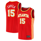 Johmsee A.Hawks #15 Clint Capela Red 2021-22 Fast Break Replica Jerseys - Icon Edition