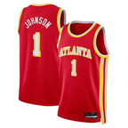 Johmsee A.Hawks #1 Jalen Johnson Red Fast Break Replica Jerseys - Icon Edition