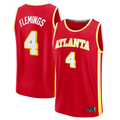 Johmsee A.Hawks #4 Kingston Flemings Red 2026 Draft First Round Pick Fast Break Jerseys - Icon Edition