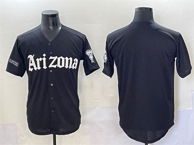Arizona Diamondbacks Blank Black 'Gothic Desert Fang Edition' Vapor Premier Limited Stitched Baseball Jersey