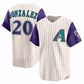 Arizona Diamondbacks #20 Luis Gonzalez Cream Throwback Cooperstown Collection Limited Stitched Baseball Jersey