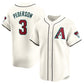 Arizona Diamondbacks #3 Joc Pederson Home Limited Player Jersey - Cream Stitched Baseball Jersey