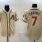 Arizona Diamondbacks #7 Corbin Carroll Gold Limited Stitched Baseball Jersey