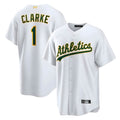 Johmsee Athletics #1 Denzel Clarke player White Home 2026 Official Stitched Jersey