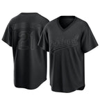 Johmsee Athletics #21 Tyler Soderstrom Player Black Replica Pitch Fashion Stitched Jersey
