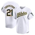 Johmsee Athletics #21 Tyler Soderstrom Player White Limited Home Stitched Jersey