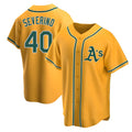 Johmsee Athletics #40 Luis Severino player Gold Replica Alternate Stitched Jersey