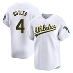 Johmsee Athletics #4 Lawrence Butler player White Limited Home Stitched Jersey