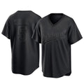 Johmsee Athletics #5 Jacob Wilson Black Replica Pitch Fashion T shirt Stitched Jersey