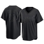 Johmsee Athletics #5 Jacob Wilson Black Replica Pitch Fashion T shirt Stitched Jersey