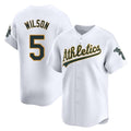 Johmsee Athletics #5 Jacob Wilson White Limited Home Stitched Jersey