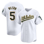 Johmsee Athletics #5 Jacob Wilson White Limited Home Stitched Jersey