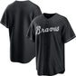 Atlanta Braves Blank Black Lights Out Limited Stitched Baseball Jersey
