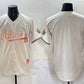 Atlanta Braves Blank Cream 2024 Atliens & Peach With Outkast Patch Vapor Limited Stitched Baseball Jersey