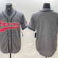 Atlanta Braves Blank Grey Gridiron Cool Base Stitched Baseball Jersey