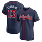 Atlanta Braves #13 Ronald Acuña Jr. Alternate Elite Player Jersey - Navy Baseball Jerseys