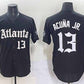 Atlanta Braves #13 Ronald Acuna Jr. Black Gothic South x Outkast Edition Vapor Limited Stitched Baseball Jersey