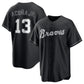 Atlanta Braves #13 Ronald Acuna Jr. Black Lights Out Limited Stitched Baseball Jersey