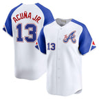 Johmsee A.Braves #13 Ronald Acuna Jr. City Connect Limited Jersey - White Personalized Jerseys