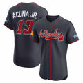 Johmsee A.Braves #13 Ronald Acuna Jr. Navy 2025 Speedway Classic Alternate Elite Player Personalized Jersey