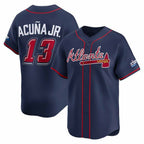 Johmsee A.Braves #13 Ronald Acuna Jr. Navy 2025 Speedway Classic Alternate Limited Player Personalized Jersey
