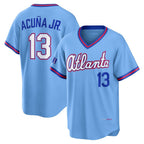 Johmsee A.Braves #13 Ronald Acuna Jr. Powder Blue 2026 City Connect Stadium Stitched Personalized Jersey