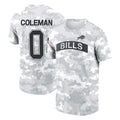 Johmsee B.Bills #0 Keon Coleman Player Arctic Camo Salute to Service T-Shirt Hoodies Stitched Jerseys