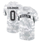 Johmsee B.Bills #0 Keon Coleman Player Arctic Camo Salute to Service T-Shirt Hoodies Stitched Jerseys