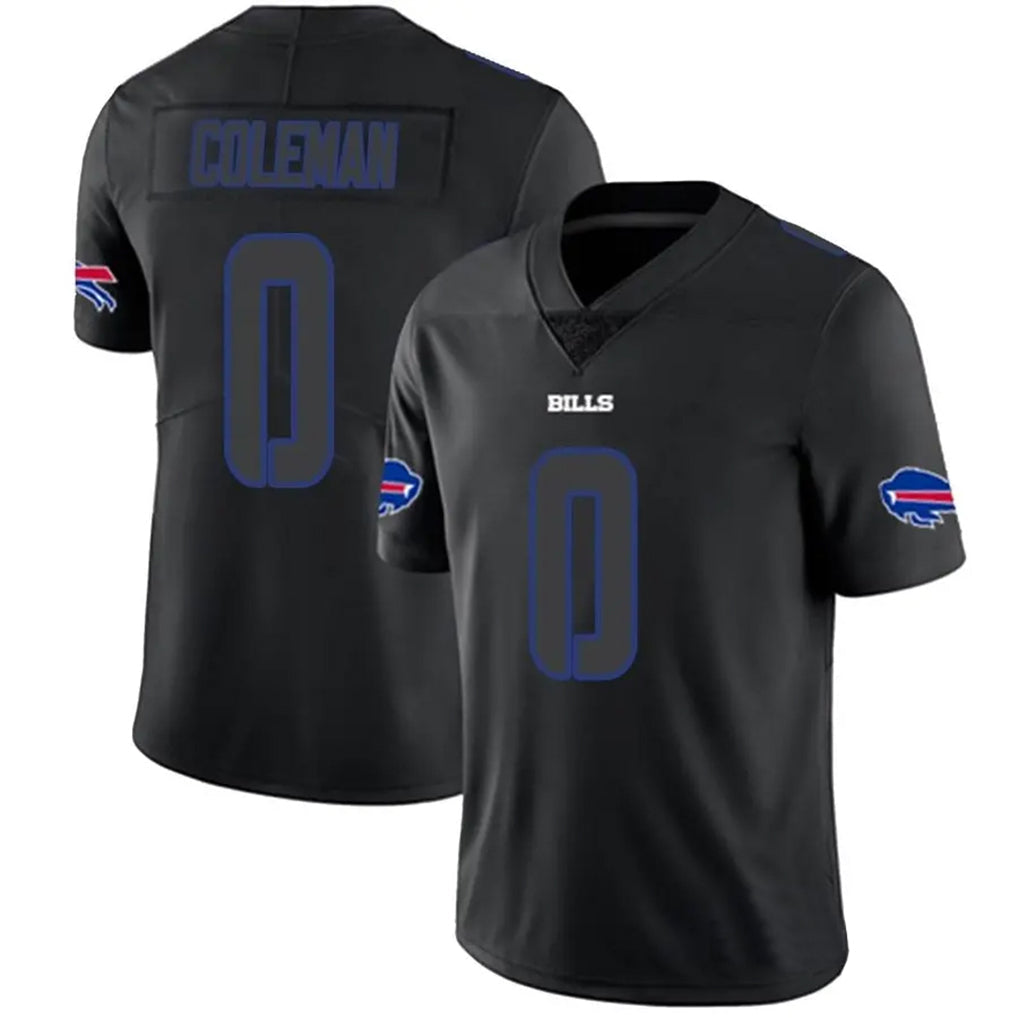 Johmsee B.Bills #0 Keon Coleman Player Black Impact Limited Home Game Stitched Jerseys