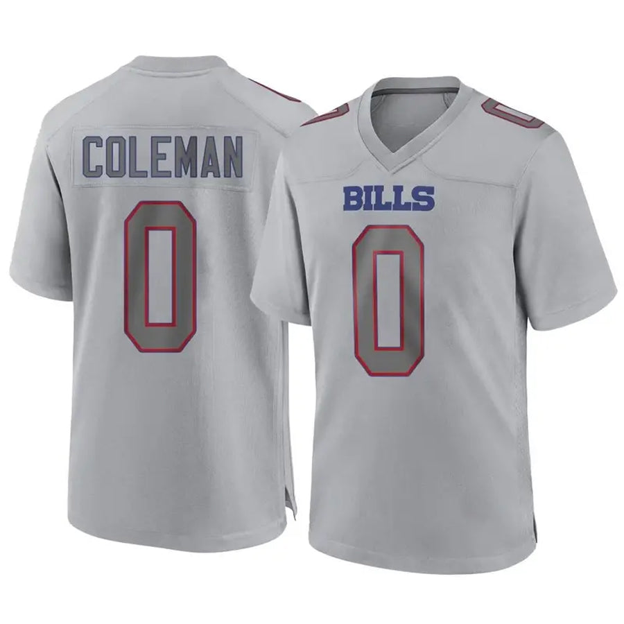 Johmsee B.Bills #0 Keon Coleman Player Gray Game Stitched Jerseys