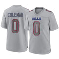 Johmsee B.Bills #0 Keon Coleman Player Gray Game Stitched Jerseys