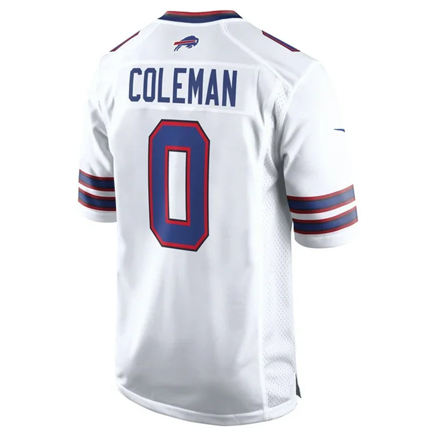 Johmsee B.Bills #0 Keon Coleman Player White Home Game Stitched Jerseys