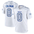 Johmsee B.Bills #0 Keon Coleman Player White Rivalries Collection Game  Stitched Jerseys