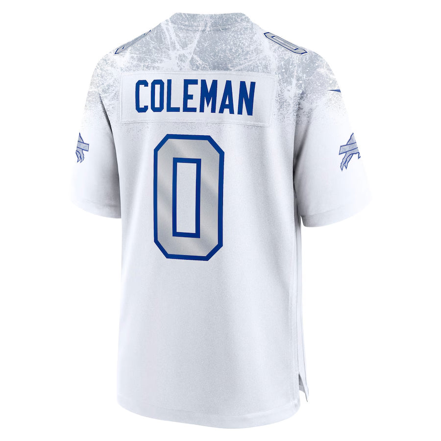 Johmsee B.Bills #0 Keon Coleman Player White Rivalries Collection Game Stitched Jerseys