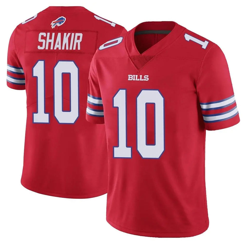 Johmsee B.Bills #10 Khalil Shakir Player Red Vapor Untouchable Limited Home Game Stitched Jerseys