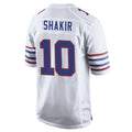 Johmsee B.Bills #10 Khalil Shakir Player White Alternate Home Game Stitched Jerseys